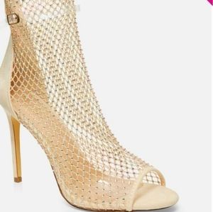 GOLD Mesh Heels